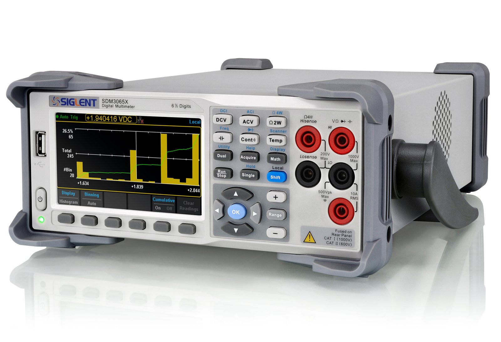 SDM3065X histogram, trend and statistics functions